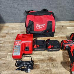 HOUSTON LOCATION - AS - IS Milwaukee 18V Lithium-Ion Cordless Drill Driver/Impact Driver Combo Kit
