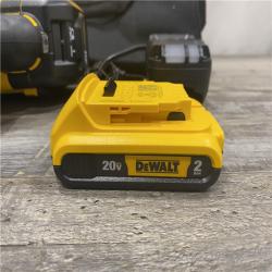 AS-IS DEWALT 20V MAX Lithium-Ion 15-Degree Electric Cordless Roofing Nailer Kit