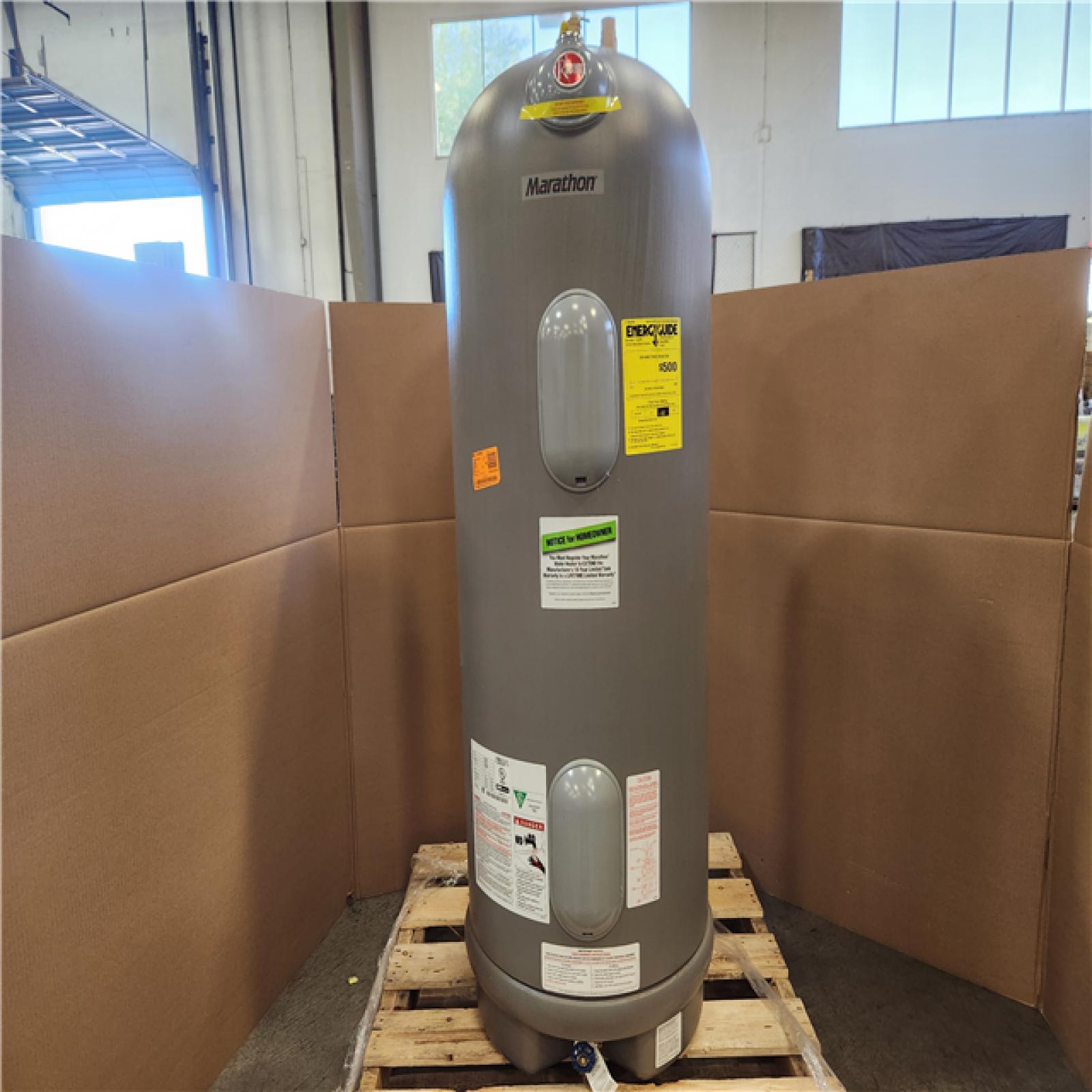 Phoenix Rheem Marathon 50 Gal. Tall 4500-Watt Double Element Non Metallic Electric Water Heater