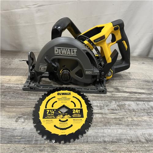 AS-IS DEWALT FLEXVOLT 60V MAX Cordless Brushless 7-1/4 in. Wormdrive Style Circular Saw (Tool Only)