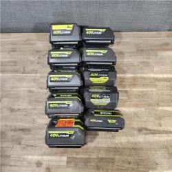 HOUSTON LOCATION - AS-IS RYOBI BATTERY PACK QTY - 10