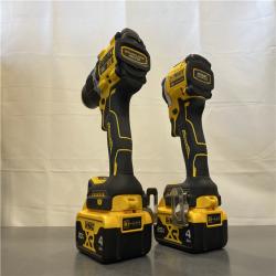 AS-IS - DEWALT 20V MAX XR Hammer Drill and ATOMIC Impact Driver 2 Tool Cordless Combo Kit