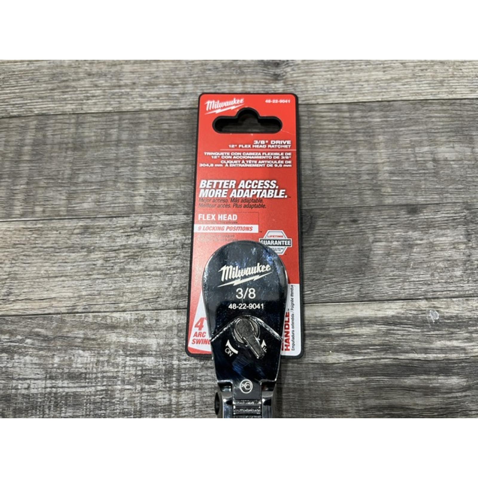NEW - Milwaukee Tool 3/8  Drive 12  Flex Head Ratchet