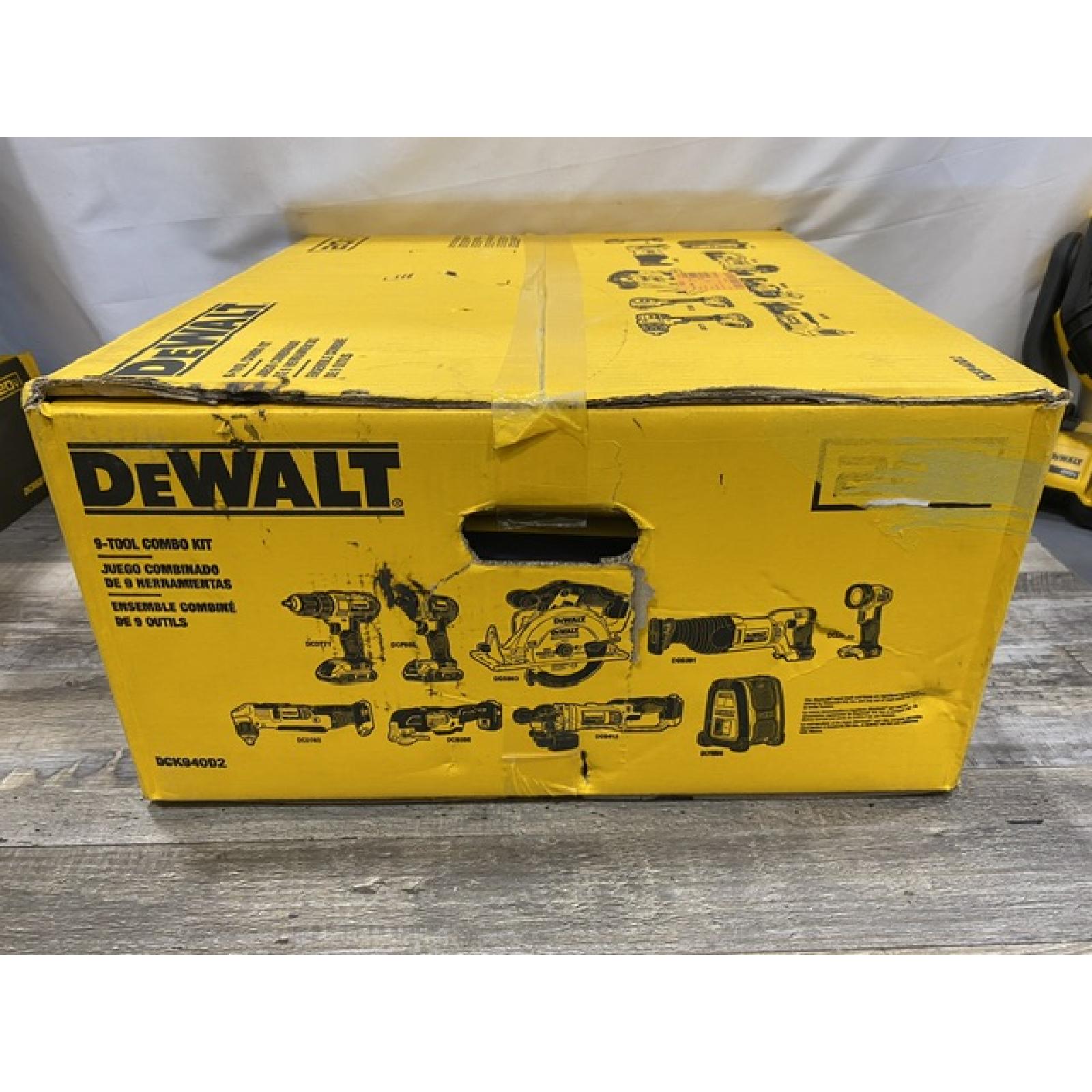 NEW - DEWALT 20V MAX Lithium-Ion Cordless 9-Tool Combo Kit
