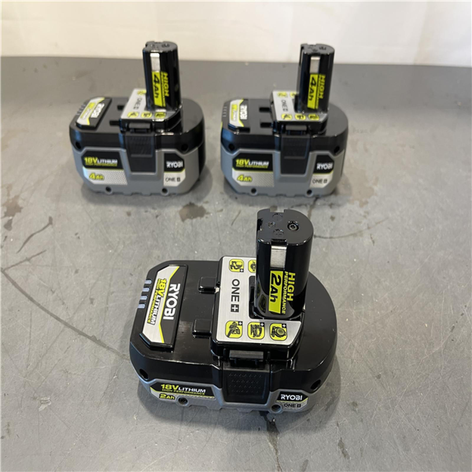 AS-IS - RYOBI ONE+ 18V Lithium-Ion HIGH PERFORMANCE Starter Kit