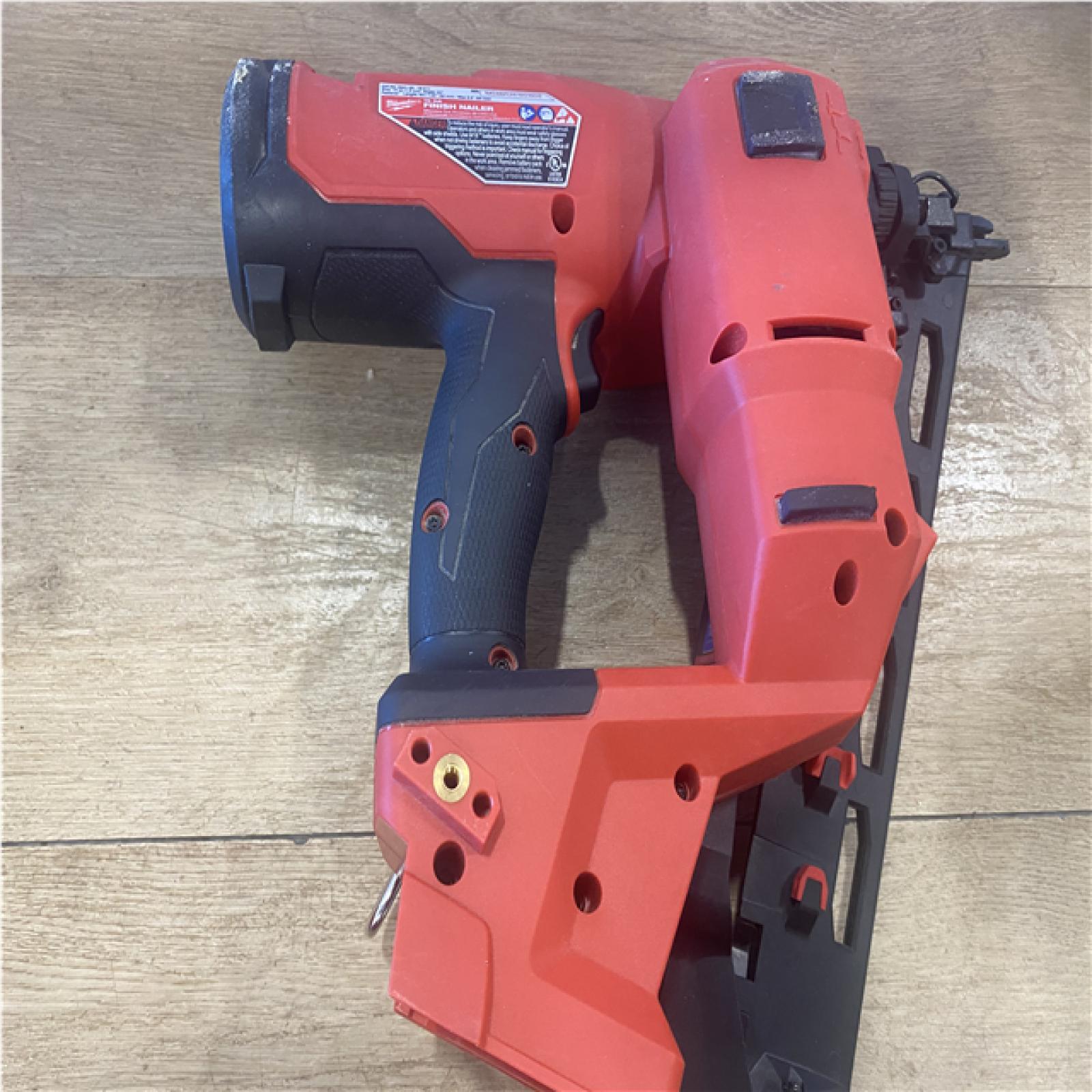 AS-IS  Milwaukee FUEL 18-Volt Lithium-Ion Brushless Cordless Gen II 16-Gauge Angled Finish Nailer (Tool-Only)