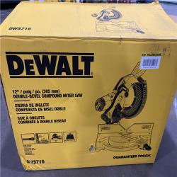 As-Is - DeWalt 15 Amp Corded 12 in. Compound Double Bevel Miter Saw