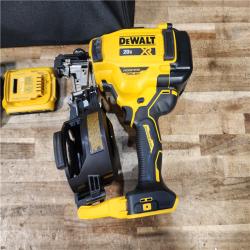 HOUSTON LOCATION - AS - IS DEWALT 20V MAX Lithium-Ion 15-Degree Electric Cordless Roofing Nailer Kit