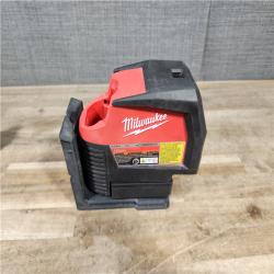 HOUSTON LOCATION - AS-IS Milwaukee Green 125 Ft. Cross Line and Plumb Points Laser Level Kit