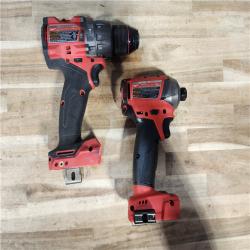 HOUSTON LOCATION - AS-IS MILWAUKEE 2 TOOL COMBO KIT W/ (2) BATTERY & CHARGER