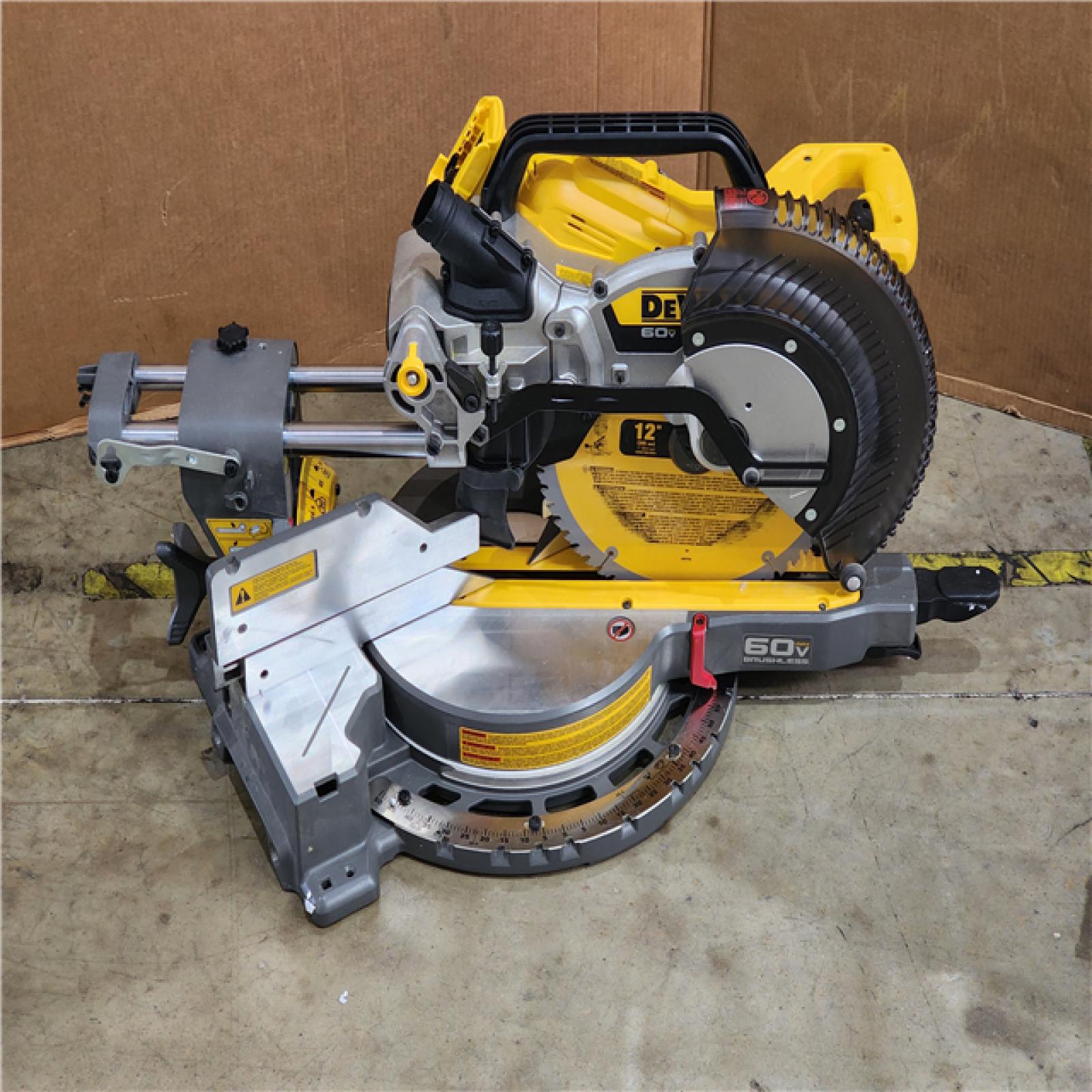 HOUSTON LOCATION - AS-IS DEWALT 60V Lithium-Ion 12 in. Cordless Sliding Miter Saw (Tool Only)