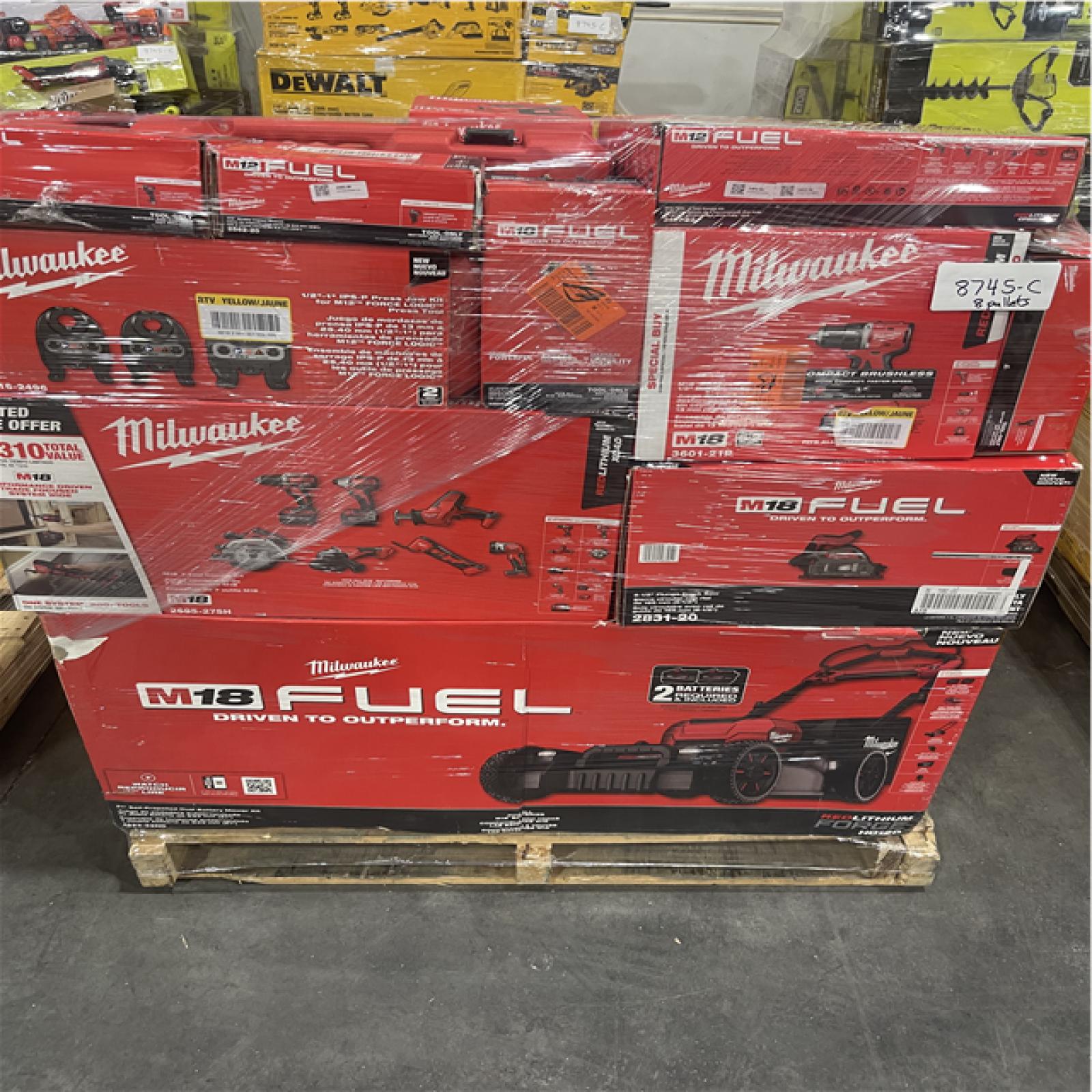 Atlanta Location As-Is Power Tools Partial Truckload (8 Pallets) 8745-C