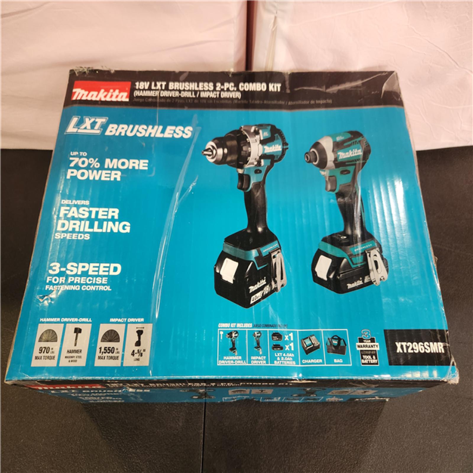 Phoenix NEW Makita 18-Volt LXT Lithium-ion Brushless Cordless 2-piece Combo Kit (Hammer Drill/Impact Driver) 2.0Ah/4.0Ah