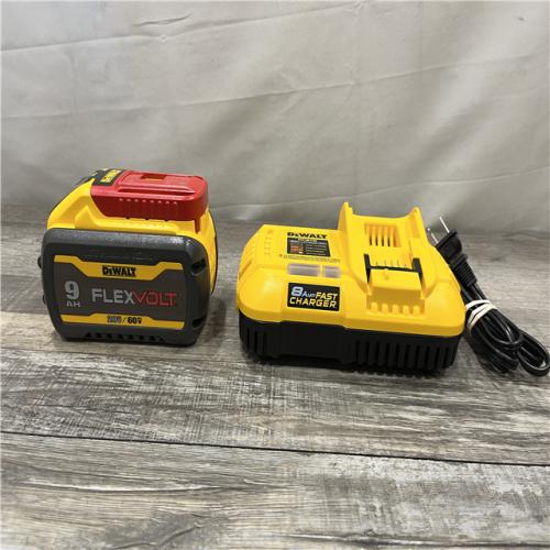 AS-IS DEWALT 20V/60V MAX FLEXVOLT Lithium-Ion 9.0Ah Battery and Charger Starter Kit