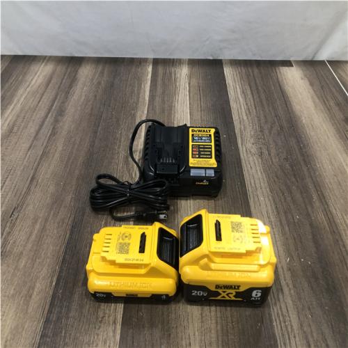 AS-IS DEWALT 20V MAX Lithium-Ion 6.0Ah and 4.0Ah Battery and Charger Starter Kit