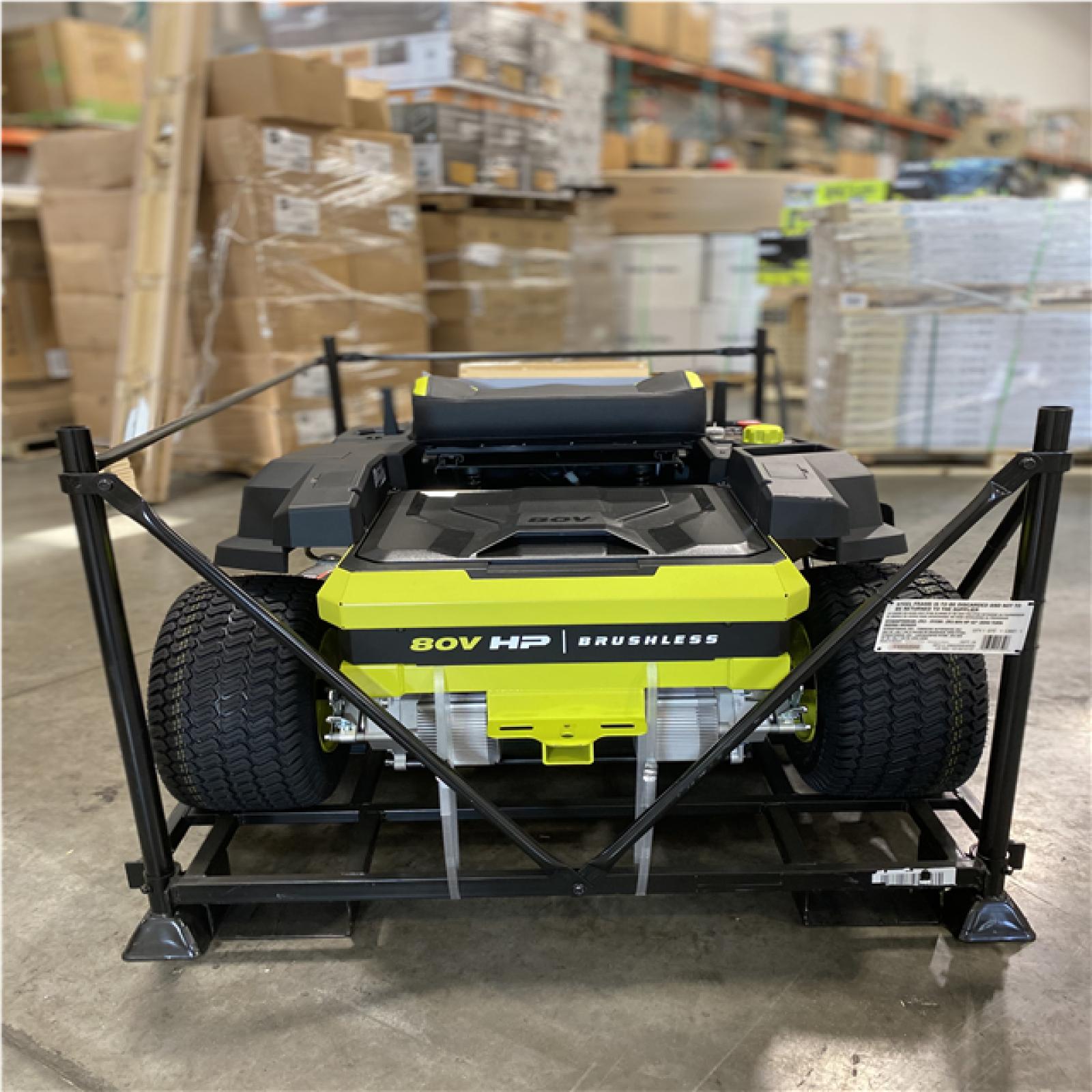 DALLAS LOCATION-RYOBI ZR3 80V HP Brushless Battery Cordless Electric 42 in. Zero Turn Riding Lawn Mower with (2) 14.0 Ah Batteries and Charger