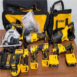 California NEW DeWalt 8-Tool Combo Kit  Includes (2) Batteries  Charger & Bag