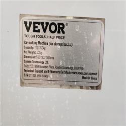 Phoenix Location VEVOR Commercial Ice Maker Freestanding Ice Making Machine W/ Large Storage Bin, Silver