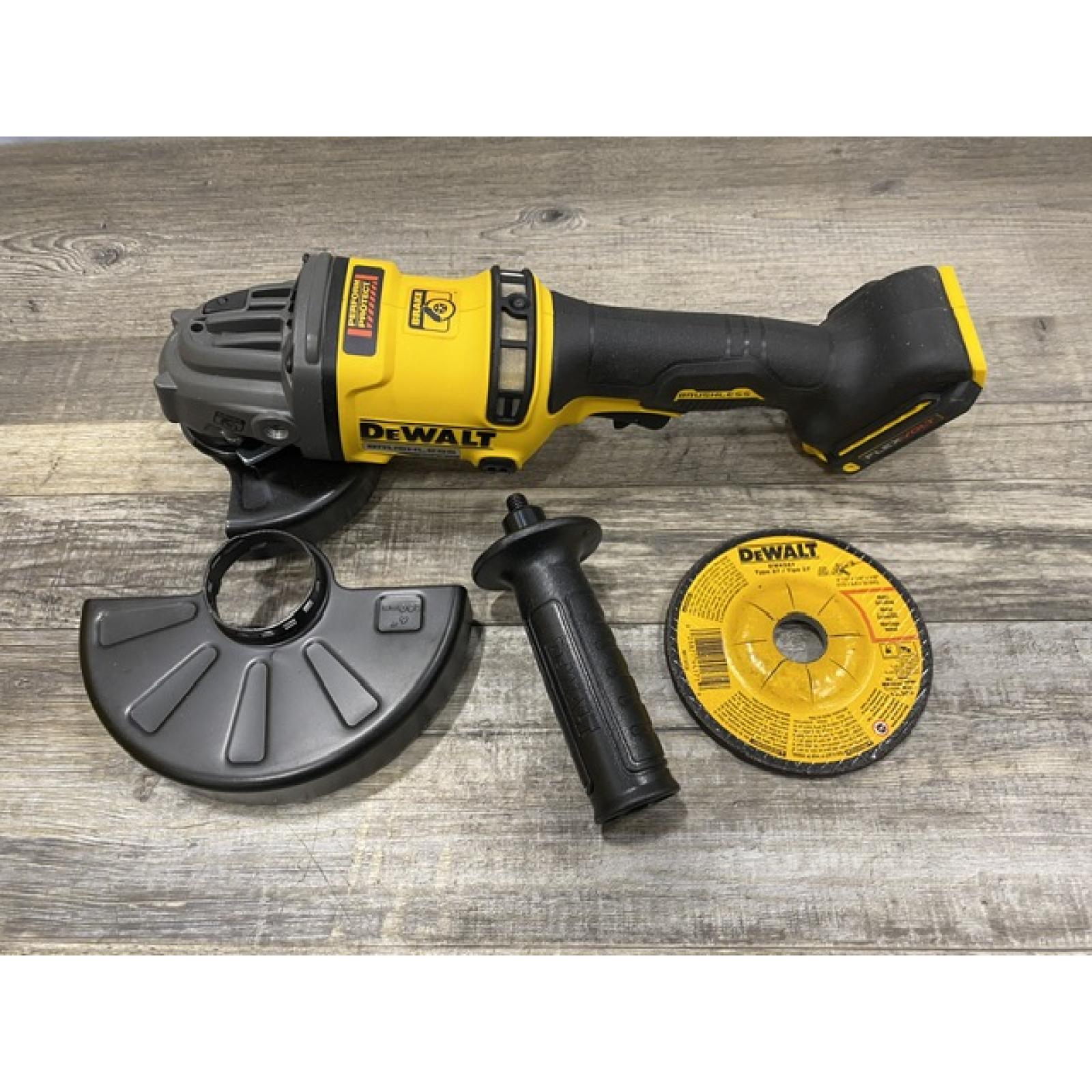 AS-IS DEWALT 60V MAX Cordless Brushless 4.5 in. to 6 in. Small Angle Grinder with Kickback Brake (Tool Only)