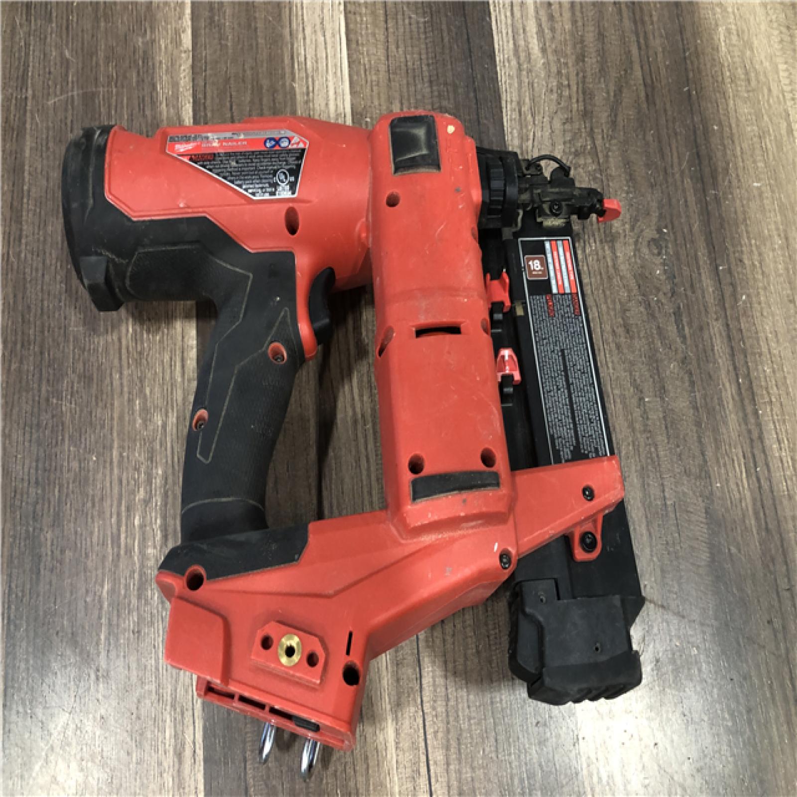 AS-IS Milwaukee FUEL 18-Volt Lithium-Ion Brushless Cordless Gen II 18-Gauge Brad Nailer (Tool-Only)