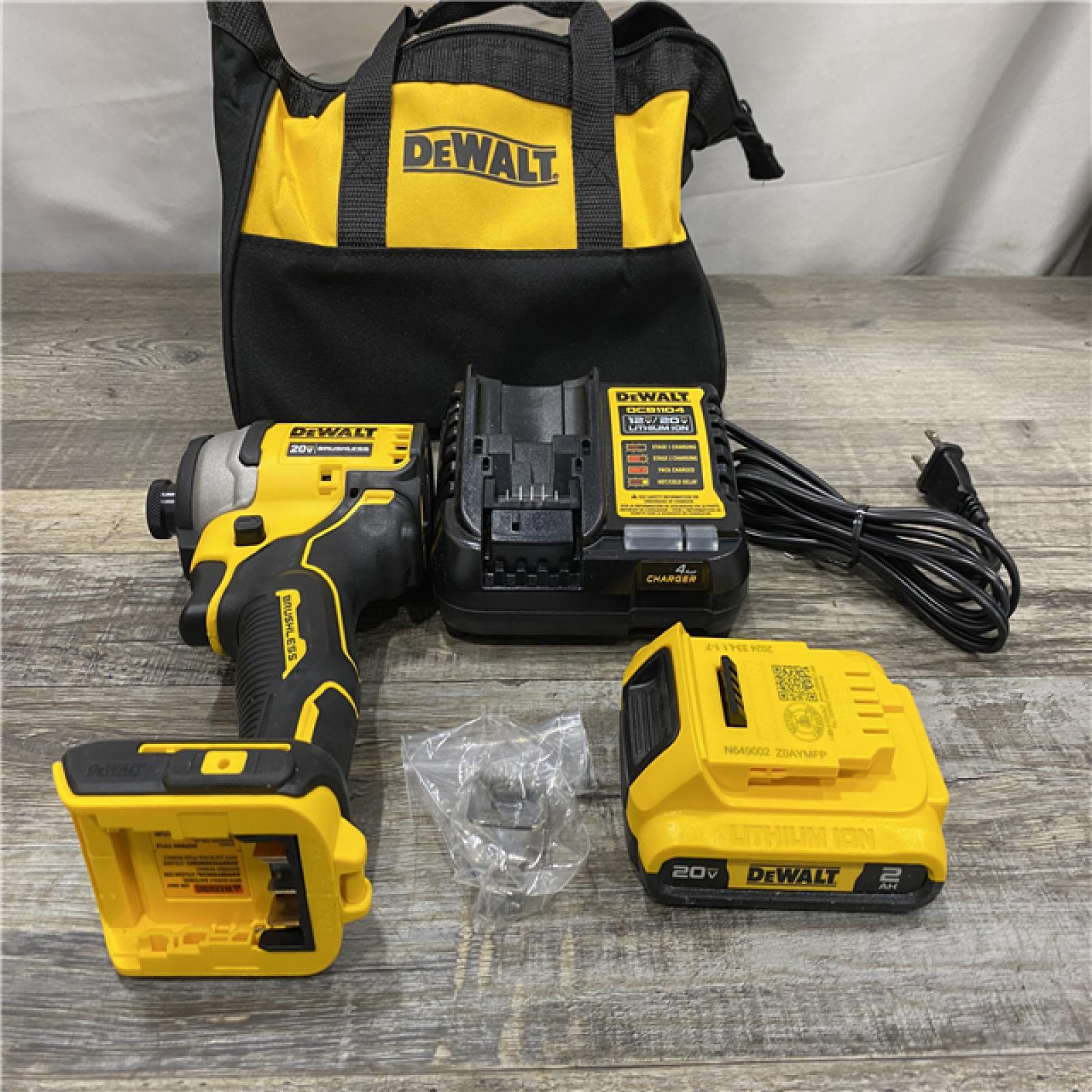 AS-IS DEWALT Atomic 20V Max Lithium-Ion Brushless Cordless Compact 1/4 in. Impact Driver Kit