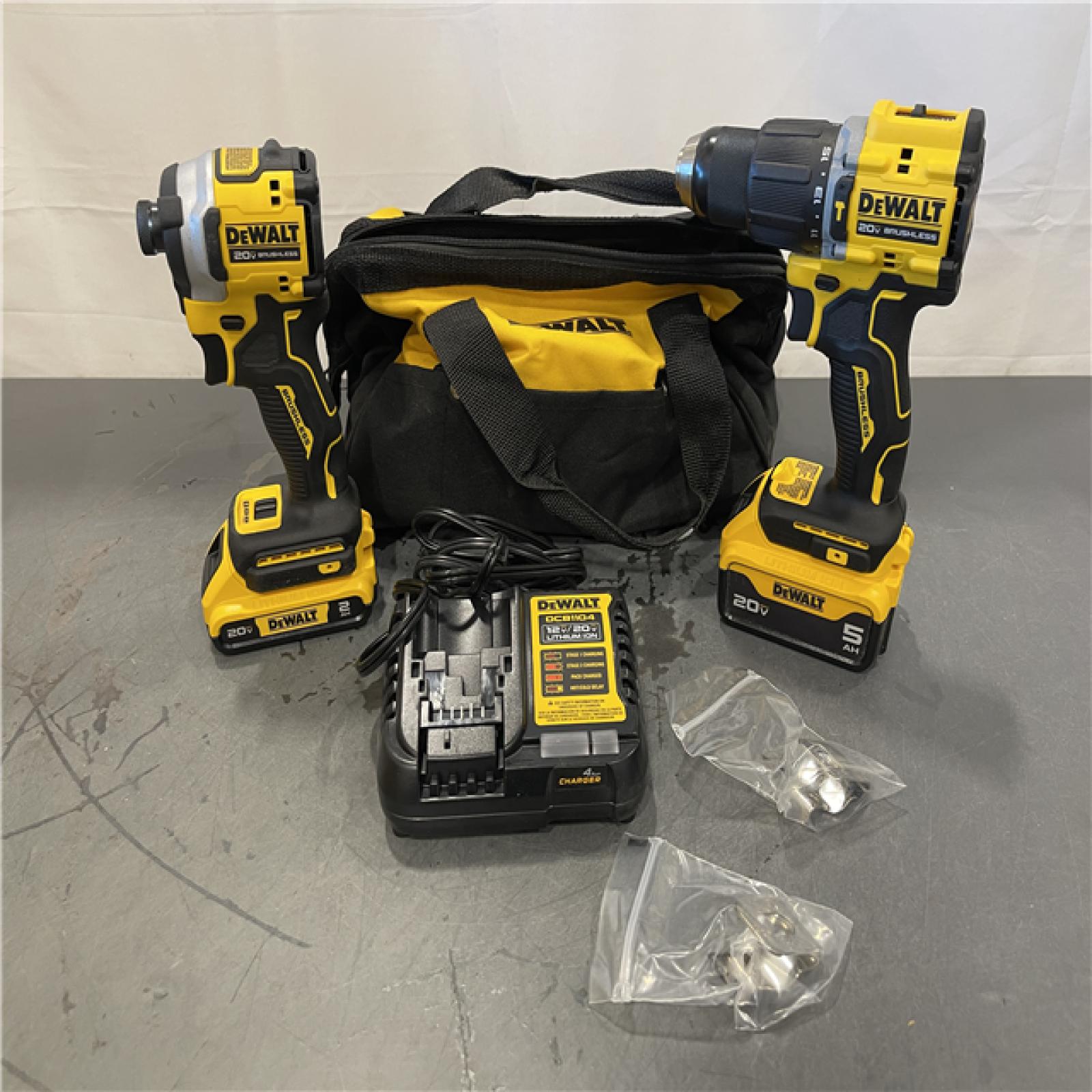 AS-IS - DeWalt ATOMIC 20-Volt Lithium-Ion Cordless 2-Tool Combo Kit