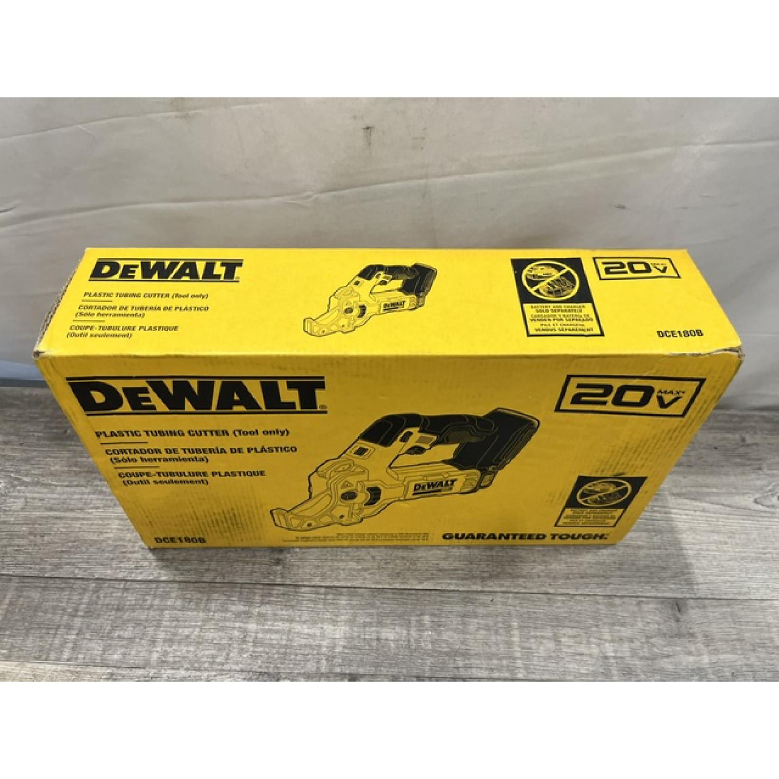 NEW - DEWALT 20V MAX Cordless Plastic Tubing Cutter (Tool Only)