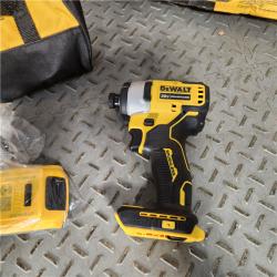 Houston Location - AS-IS DeWalt DCF809D1 20V Cordless 1/4  Impact Driver Kit W/ Battery  Charger and Bag - Appears IN LIKE NEW Condition