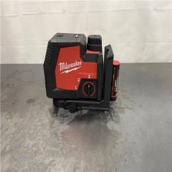 AS-IS- Milwaukee Green Beam Laser Cross Line Plumb Point Rechargeable USB Kit