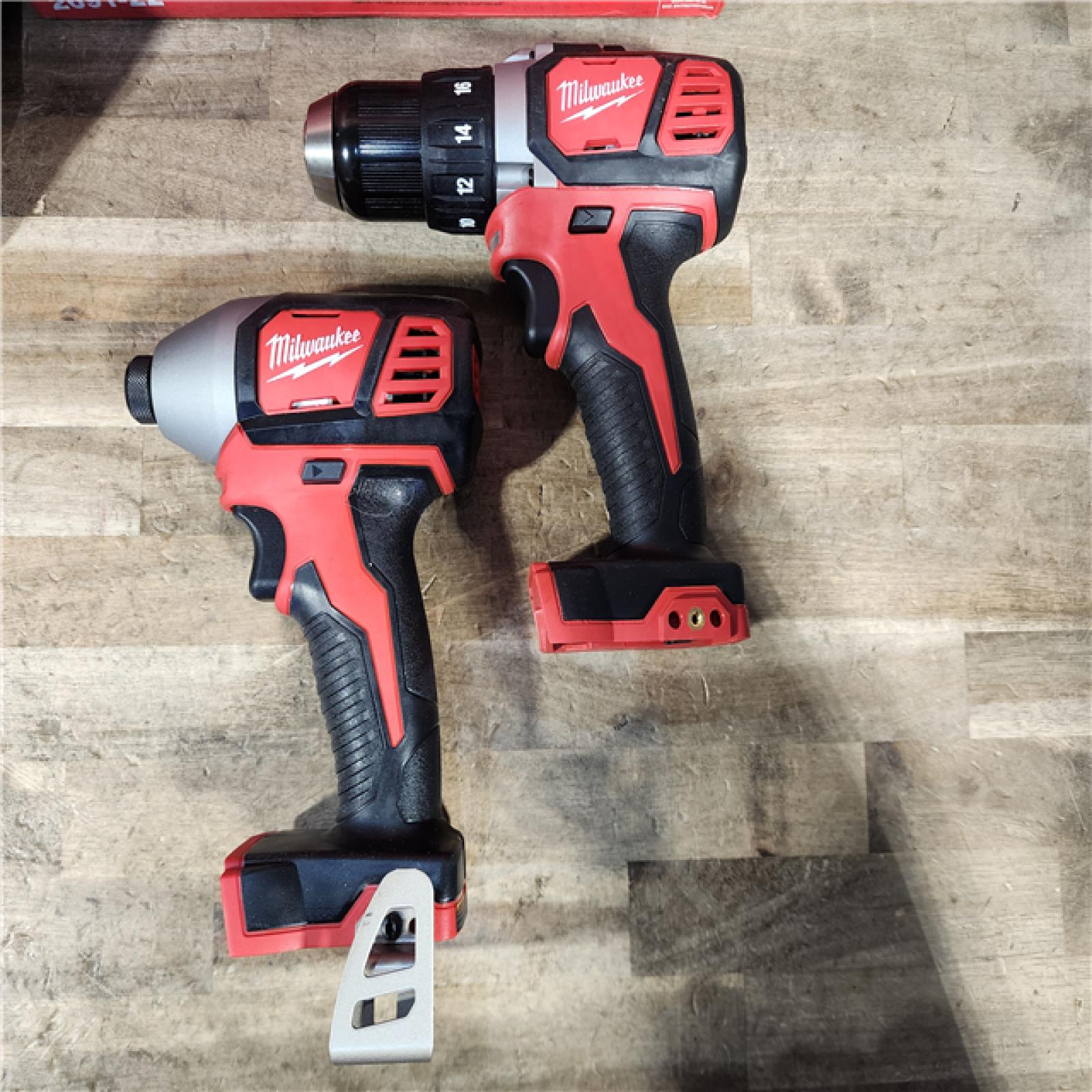 HOUSTON LOCATION - AS-IS Milwaukee M18 Brushed Cordless (2-Tool) Drill/Driver and Impact Driver Kit