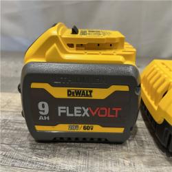 AS-IS DEWALT 20V/60V MAX FLEXVOLT Lithium-Ion 9.0Ah Battery and Charger Starter Kit