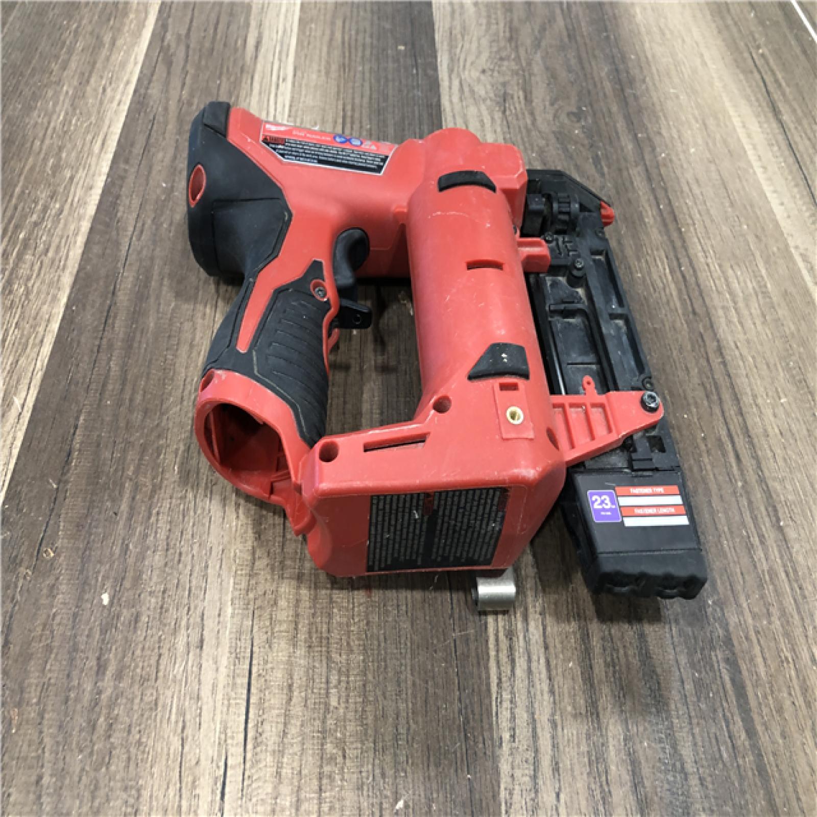 AS-IS Milwaukee 12-Volt 23-Gauge Lithium-Ion Cordless Pin Nailer (Tool-Only)