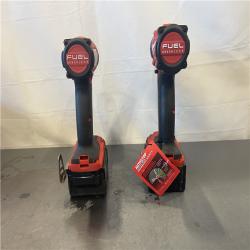 AS-IS- MILWAUKEE FUEL 18V Lithium-Ion Brushless Cordless Hammer Drill and Impact Driver Combo Kit