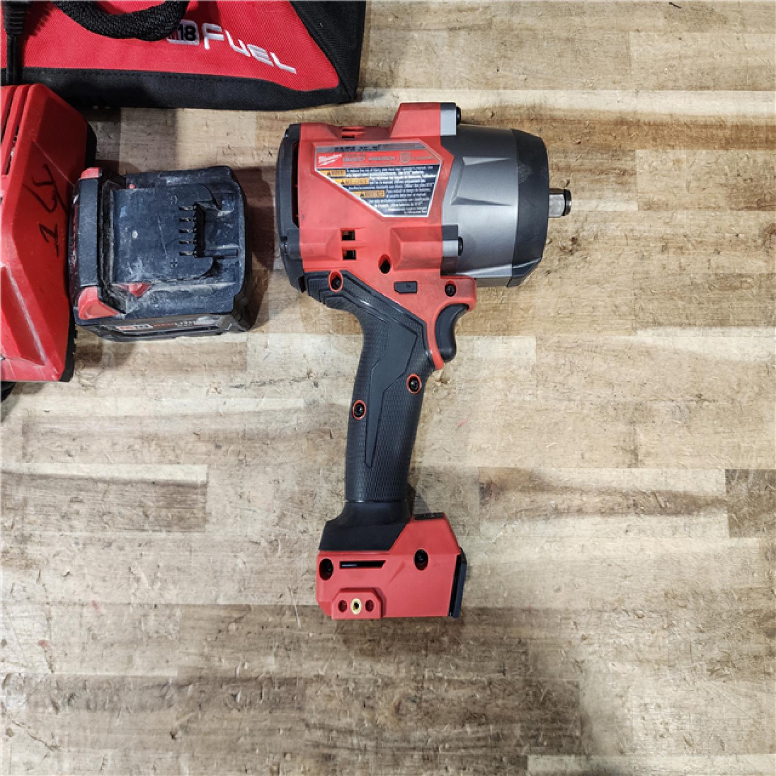 HOUSTON LOCATION - AS - IS Milwaukee M18 FUEL Brushless Cordless High-Torque 1/2 in. Impact Wrench W/Friction Ring Kit