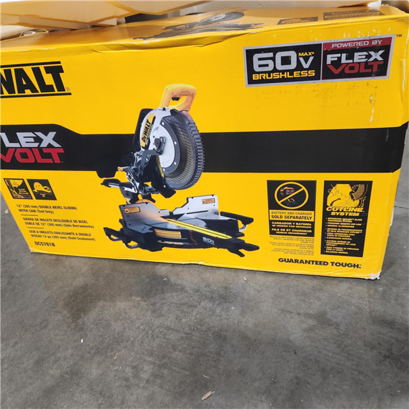 As-IS- DEWALT 60V Lithium-Ion 12 in. Cordless Sliding Miter Saw (Tool Only)