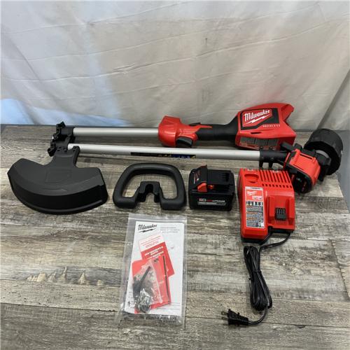 AS-IS Milwaukee Brushless 18V 16 in. Cordless Battery Powered String Trimmer Kit