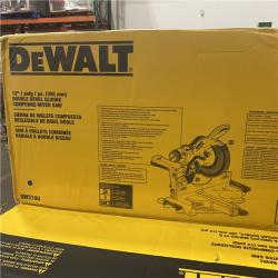 Dallas Location - NEW- DEWALT 15 Amp Corded 12 in. Double Bevel Sliding Compound Miter Saw