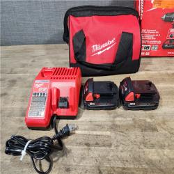 HOUSTON LOCATION - AS-IS Milwaukee 18V Cordless Brushed 2-Tool Drill/Driver and Impact Driver Kit