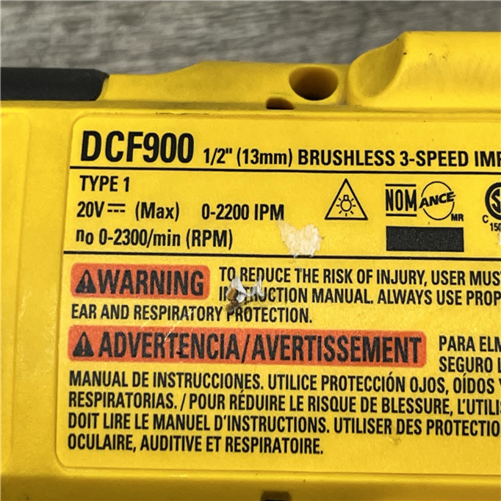 AS-IS DEWALT 20V MAX Cordless 1/2 in. Impact Wrench (Tool Only)
