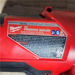 HOUSTON LOCATION - AS-IS (APPEARS LIKE NEW) Milwaukee FUEL 3-1/2 in. 18-Volt 30-Degree Lithium-Ion Brushless Cordless Framing Nailer (Tool-Only)