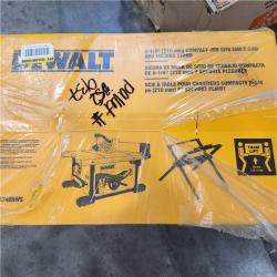 NEW- DEWALT 15 Amp Corded 8-1/4 in. Compact Jobsite Tablesaw with Compact Table Saw Stand