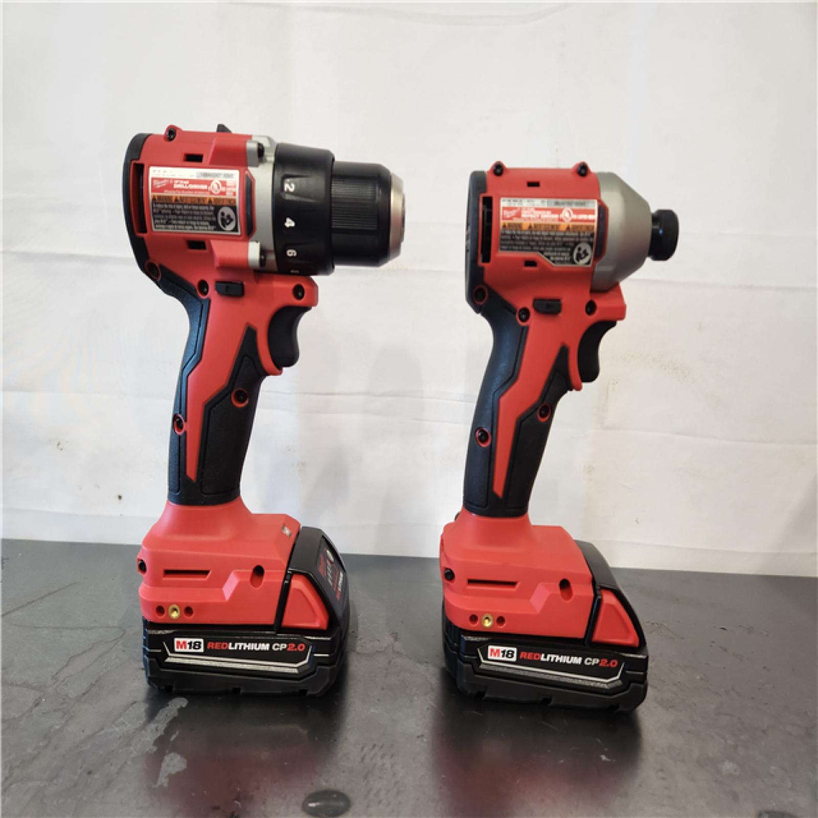 AS-IS- Milwaukee M18 Compact Brushless 2-Tool Combo Kit