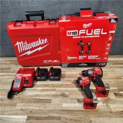 HOUSTON LOCATION - AS-IS Milwaukee  FUEL 18V Lithium-Ion Brushless Cordless Hammer Drill and Impact Driver Combo Kit