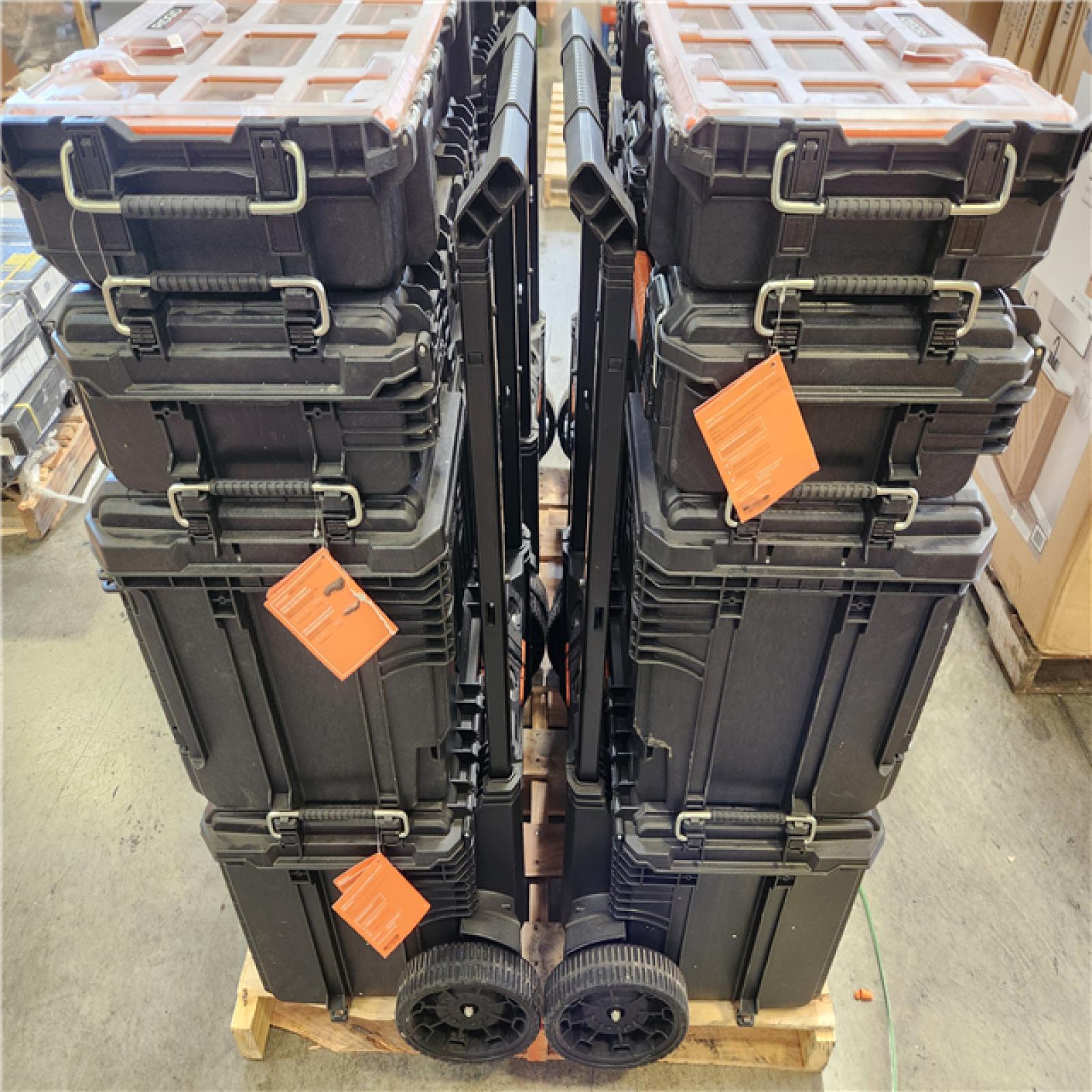 Phoenix RIDGID Pro Gear 25 in. Rolling Tool Box  22 in. XL 2-Drawer Box  Power Tool Box  and Multi-Section Organizer Combo (4-Total)