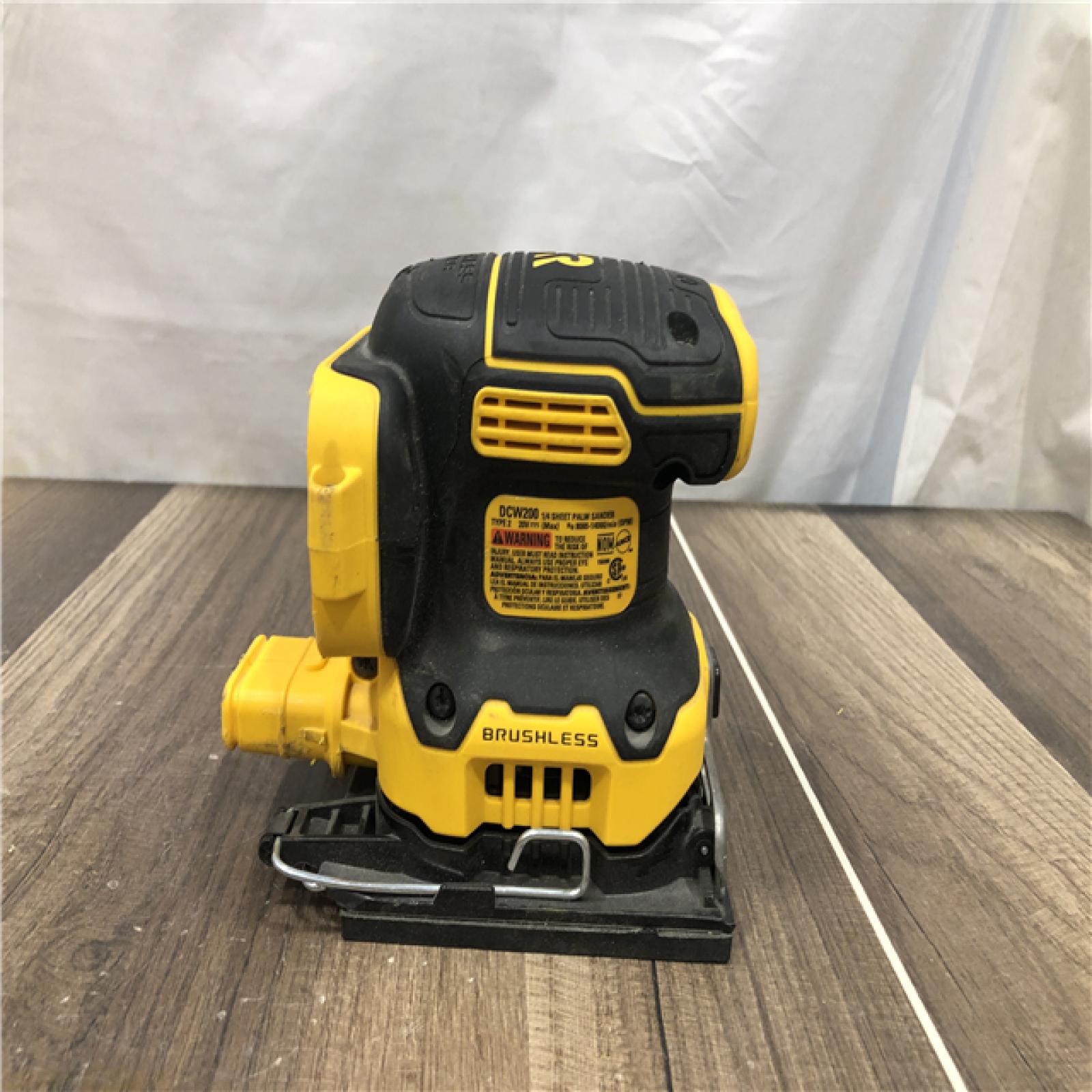 AS-IS DEWALT 20V MAX XR Cordless Brushless 1/4 Sheet Variable Speed Sander (Tool Only)