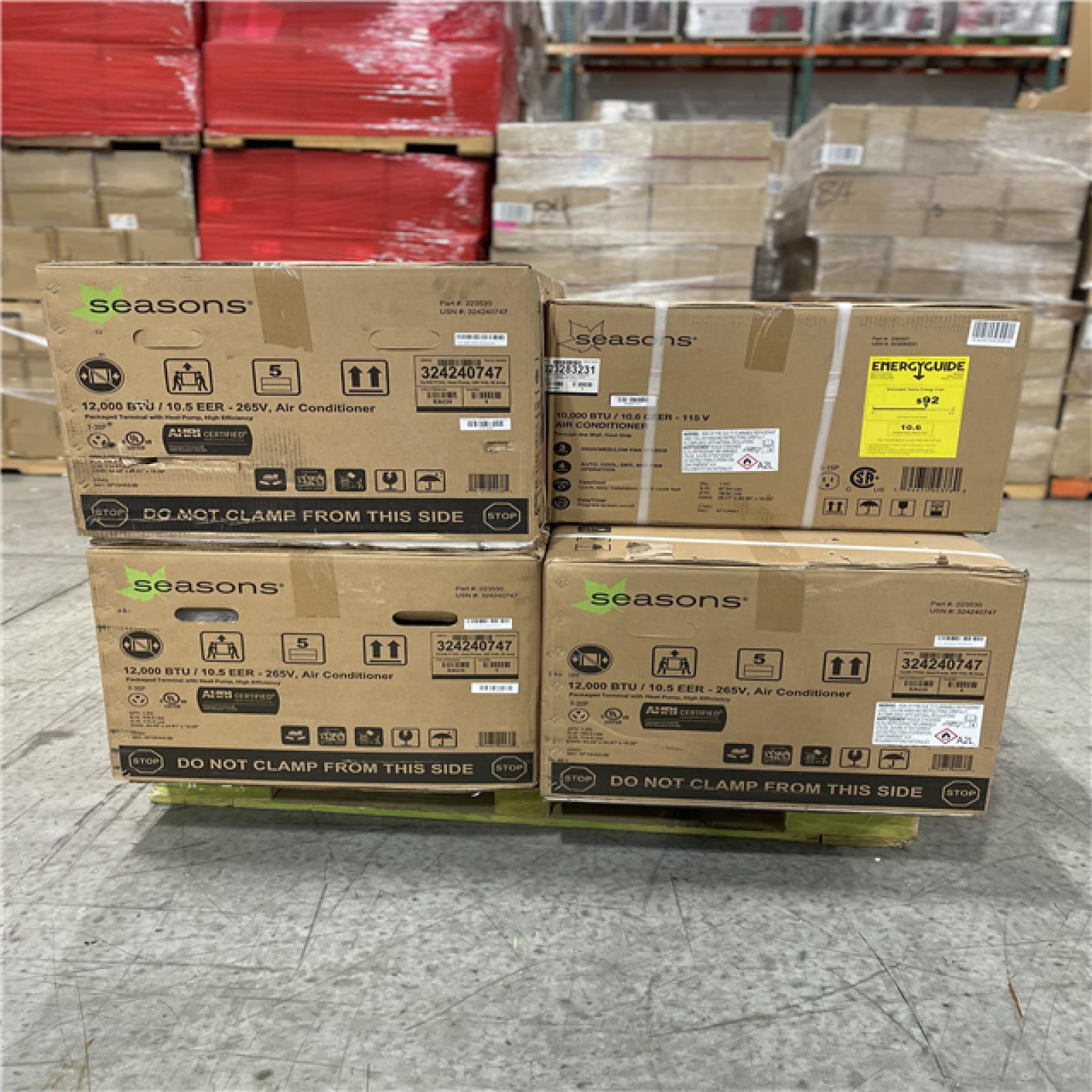DALLAS LOCATION - AS-IS MIXED AIR CONDITIONER PALLET -(4 UNITS)