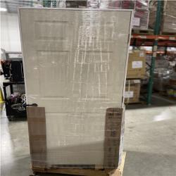 DALLAS LOCATION- AS-IS STEVES 36 in. x 80 in. Left-Handed Textured Hollow Core White Composite Single Prehung Interior Door (5 DOORS)