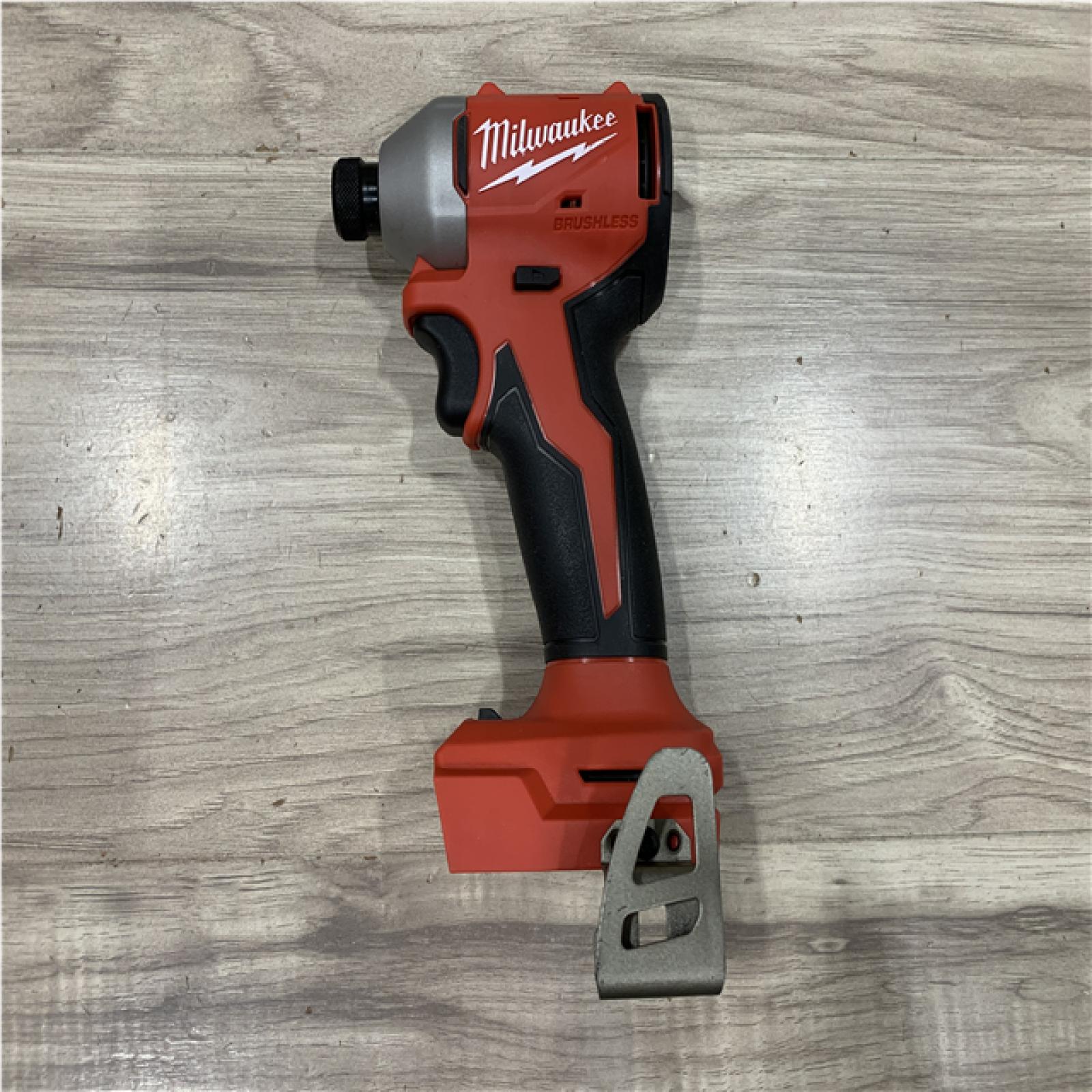 AS-IS Milwaukee 18V Lithium-Ion Compact Brushless Cordless 1/4 in. Impact Driver Kit