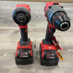 AS-IS Milwaukee FUEL 18V Lithium-Ion Brushless Cordless Hammer Drill and Impact Driver Combo Kit
