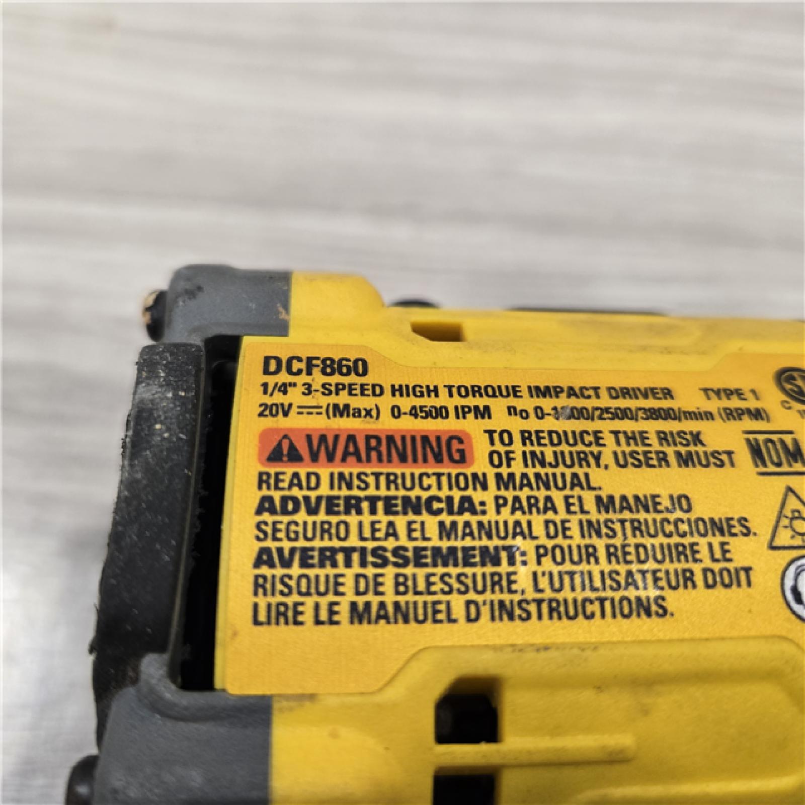 AS-IS DEWALT Shell 20v Max Xr Impact Driver